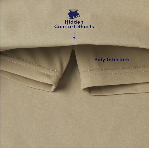 NWOT Girls French Toast Burgundy Pleated Two Tab Skort Uniform Size 16.5 - Picture 5 of 12